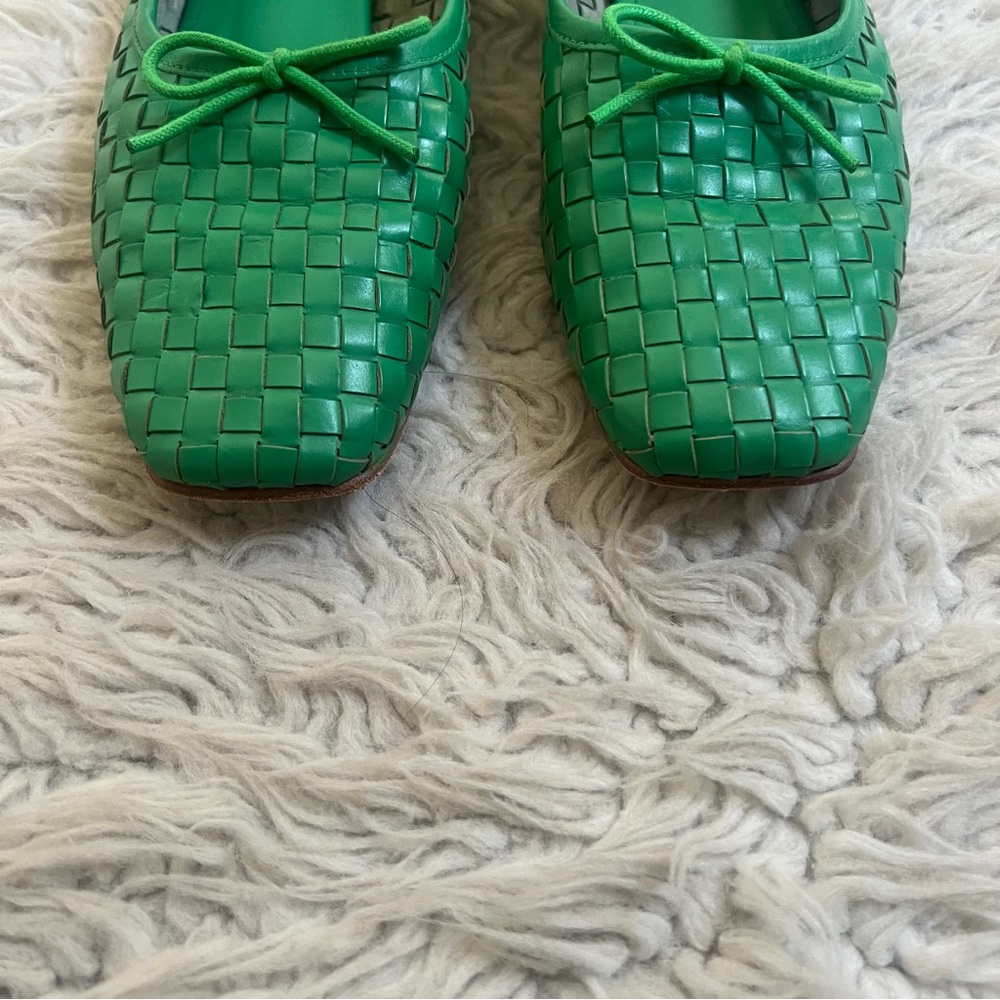 Freda Salvador Jada Square Flat Ballet Flat - Green - Picture 4 of 11